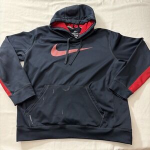 Nike Therma-FIT Hoodie Mens XL‎ Pullover Fleece Kangaroo Pocket Athletic Gym Fit